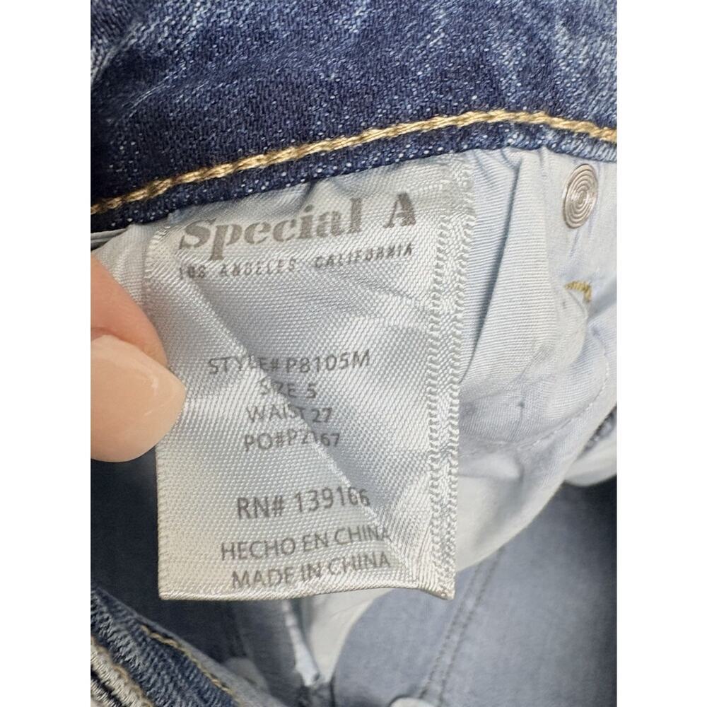 Special A Women’s Straight Leg Wide Jeans Blue Size 5/27 Medium Wash Baggy - Picture 6 of 8